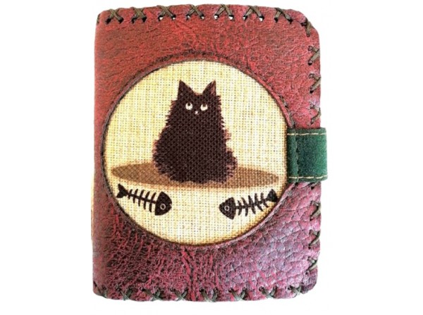 KARA KEDİ KADIN CÜZDAN BORDO KARA KEDİ KADIN CÜZDAN BORDO