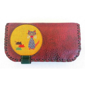 KEDİ BASKILI BÜYÜK KADIN CÜZDAN MÜRDÜM