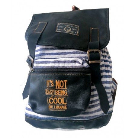 OLD COTTON CARGO 5048 NEW MALLACCA BAG İT,S NOT EASY GRİ
